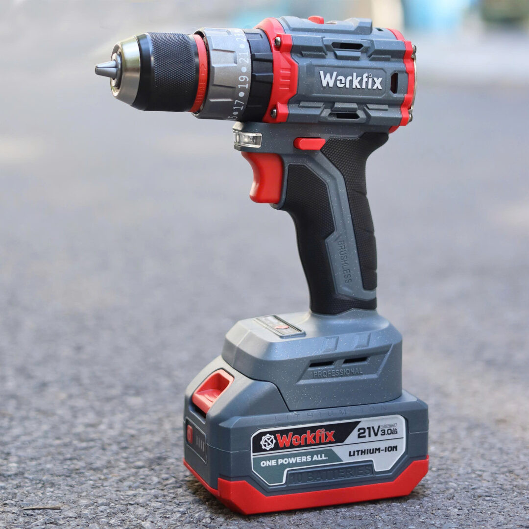 Máy Khoan WORKFIX WF-ID2110BL- Khoan Tường, Khoan Sắt, Gỗ, Bắt Vít- Không Chổi Than