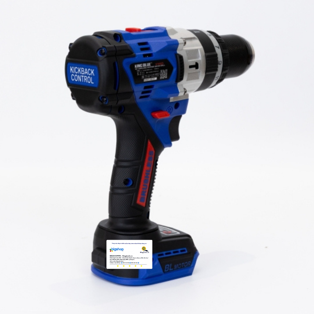 Máy Khoan 3 Chức Năng 18V KINGBLUE K18QES (Thân máy và mũi khoan)