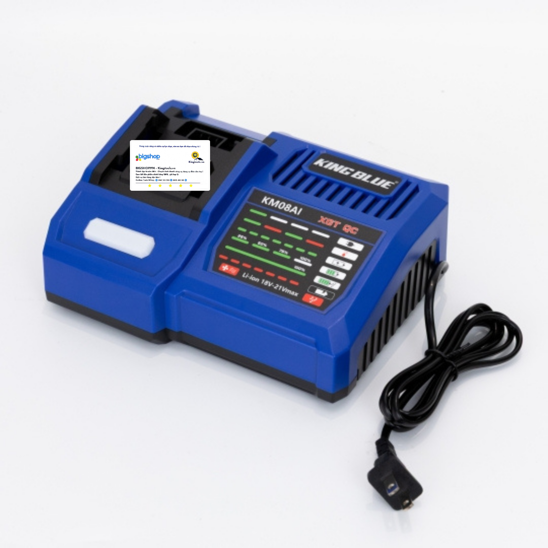 Combo Máy Khoan 3 Chức Năng 18V KINGBLUE K18QES (Cả pin, sạc và mũi khoan)