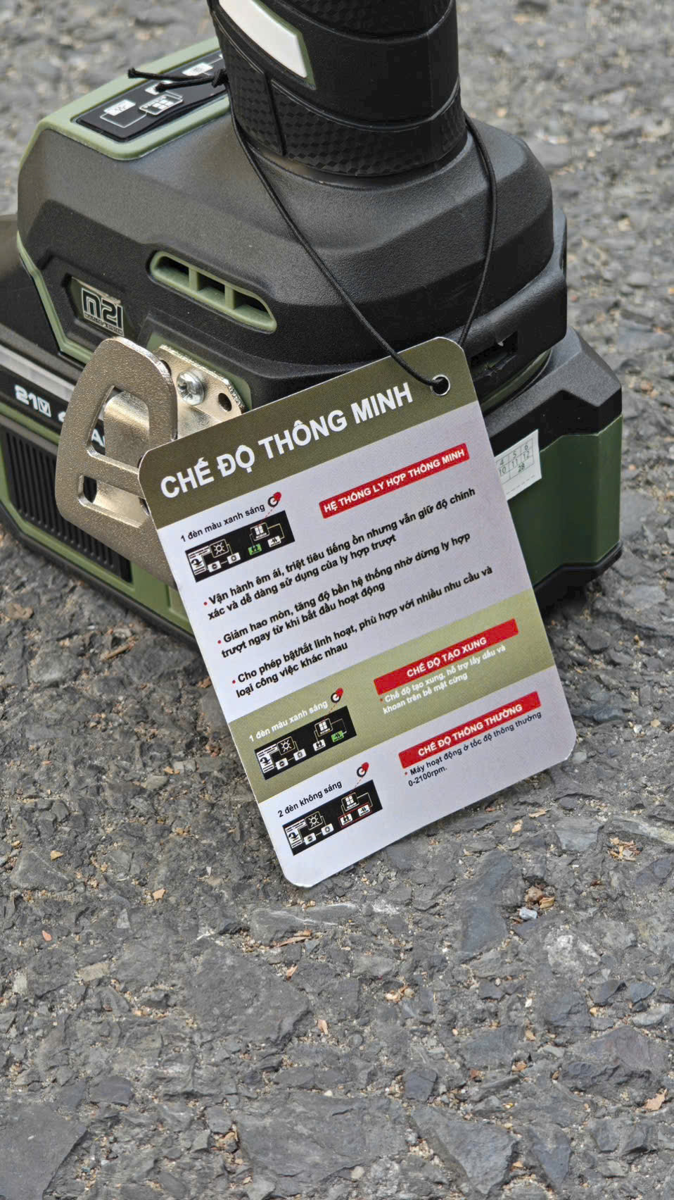 Máy khoan pin 3 chức năng DEKTON M21-ID13100PRO / M21-ID13100XPRO