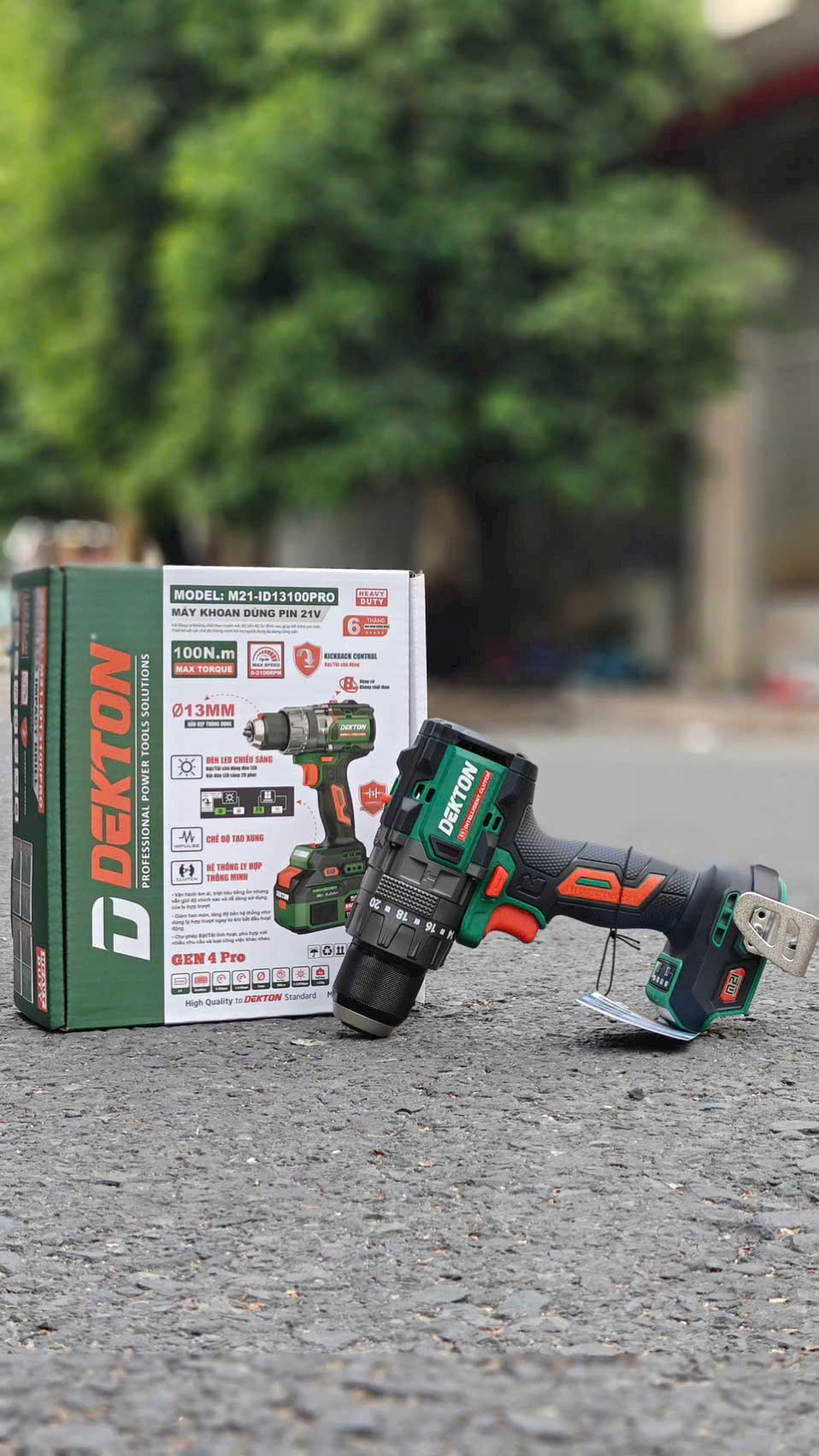 Máy khoan pin 3 chức năng DEKTON M21-ID13100PRO / M21-ID13100XPRO