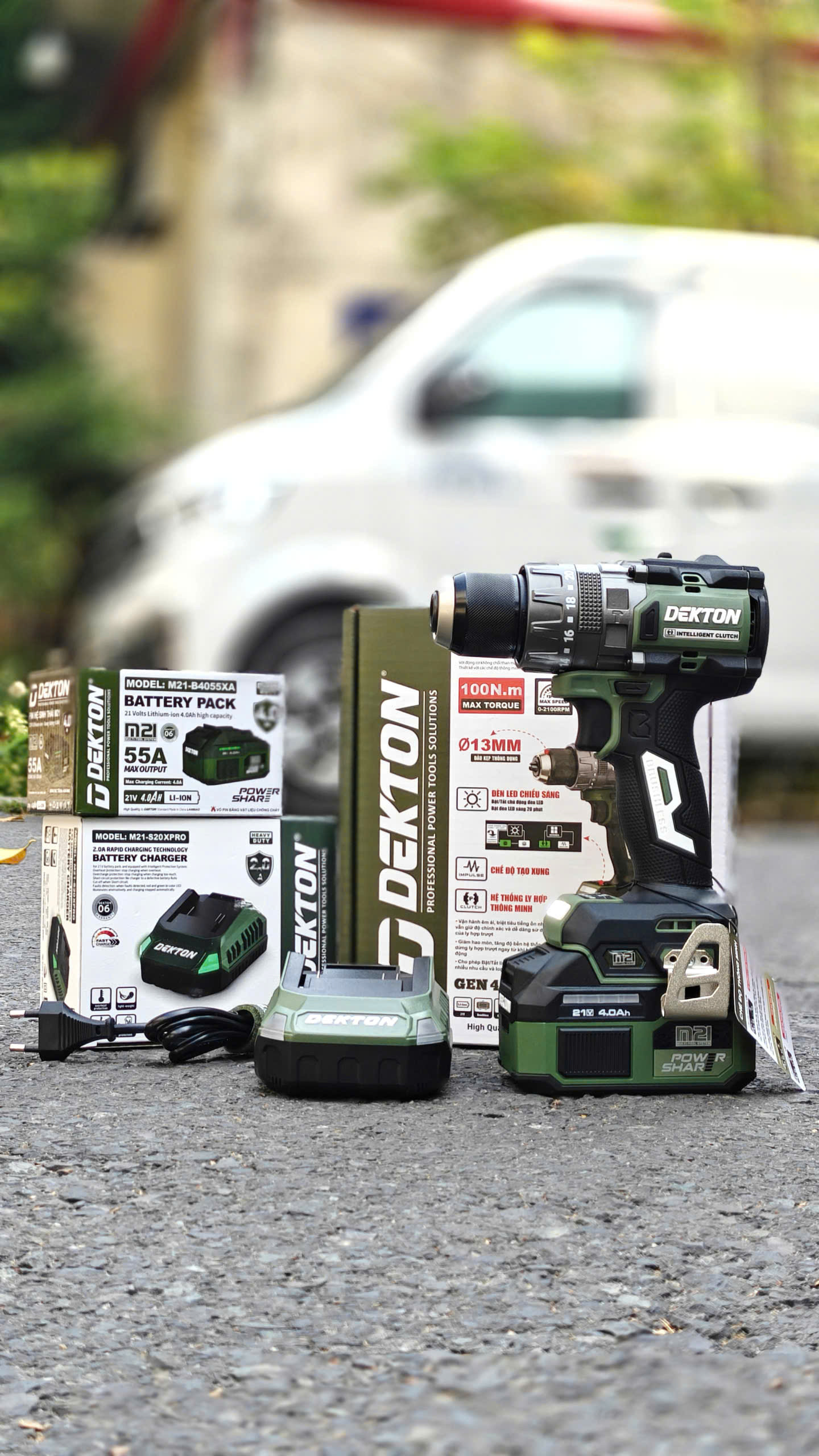 Máy khoan pin 3 chức năng DEKTON M21-ID13100PRO / M21-ID13100XPRO