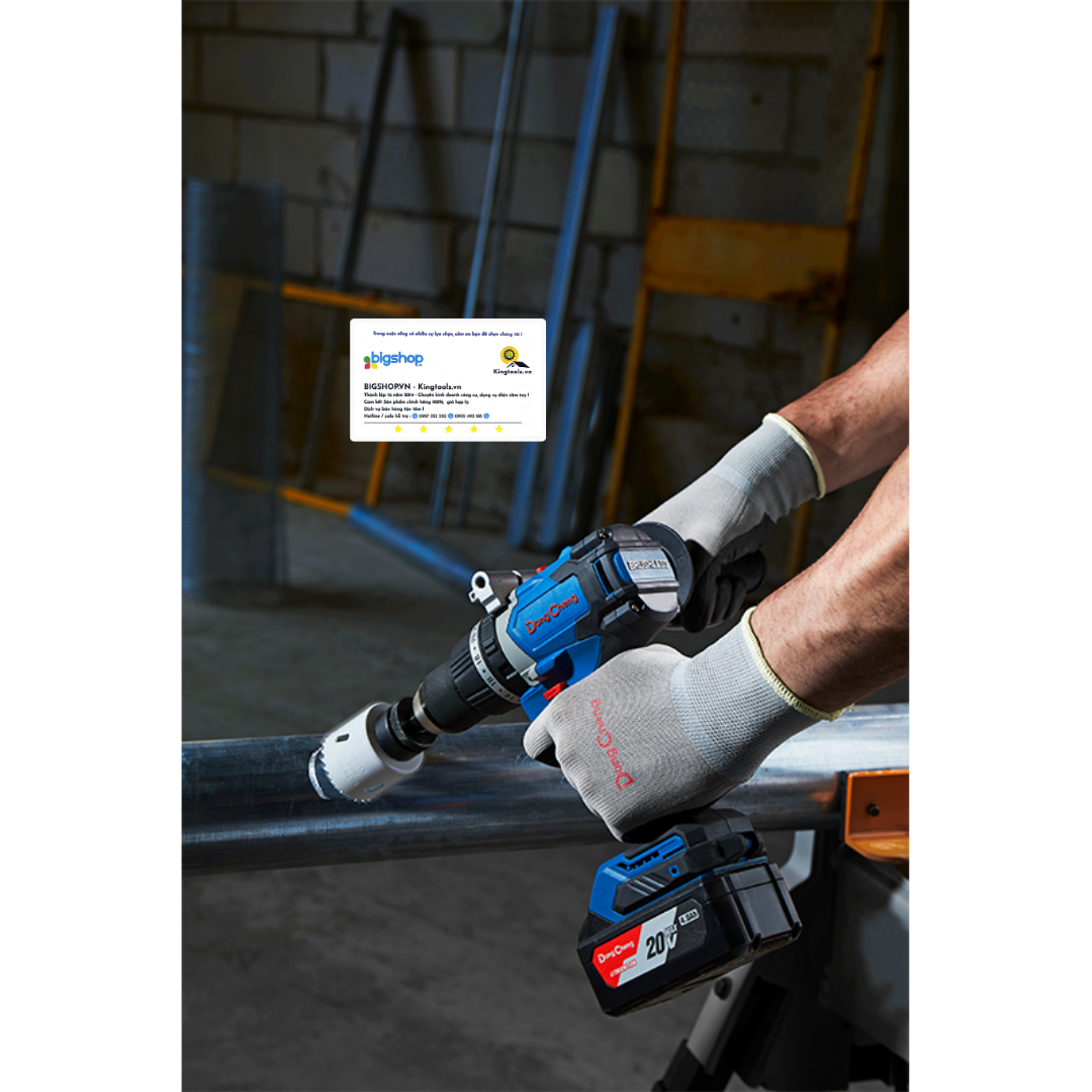 Máy khoan vặn vít dùng pin 20V Dongcheng DCJZ03-13