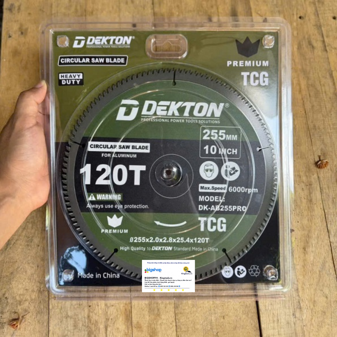 Lưỡi cắt nhôm 255mm, 120 răng DEKTON DK-AB255PRO