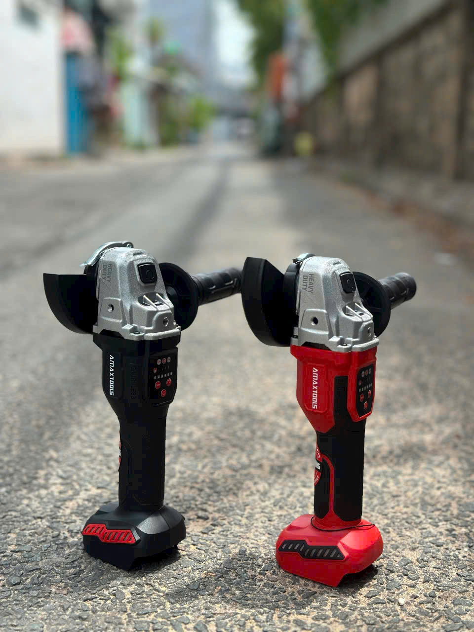 Máy mài góc dùng pin 21V AMAXTOOLS AM100C-SM (Thân máy)