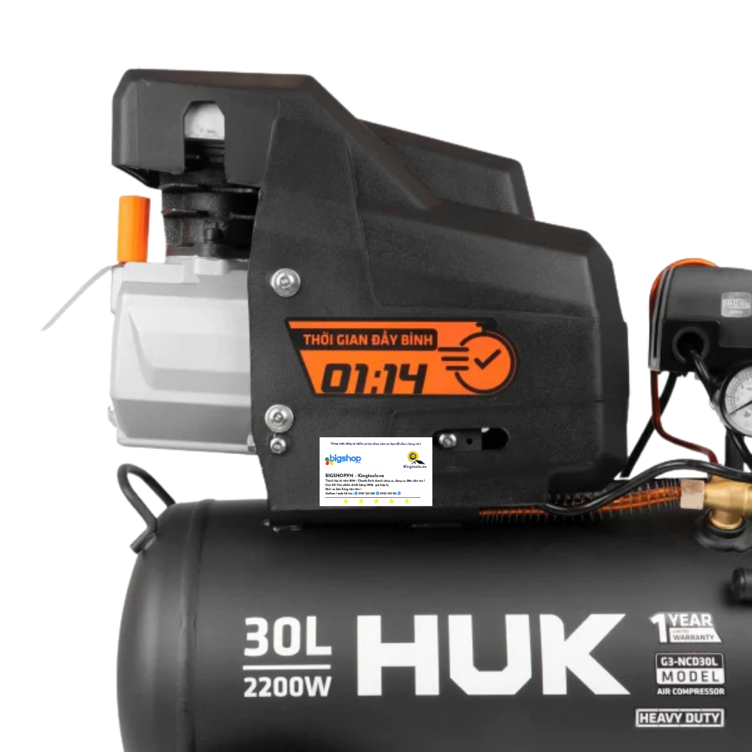 Máy nén khí có dầu 30L HUKAN G3-NCD30L (GEN 3, CS 2200W)