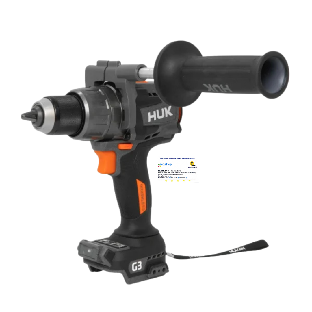 Máy khoan pin 21V, 3 chức năng HUKAN G3-F200LUX (GEN 3, 200Nm)