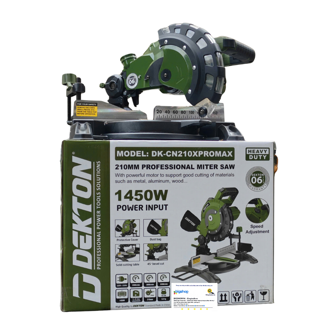 Máy cắt nhôm gỗ đa năng DEKTON DK-CN210XPROMAX – CS 1450W