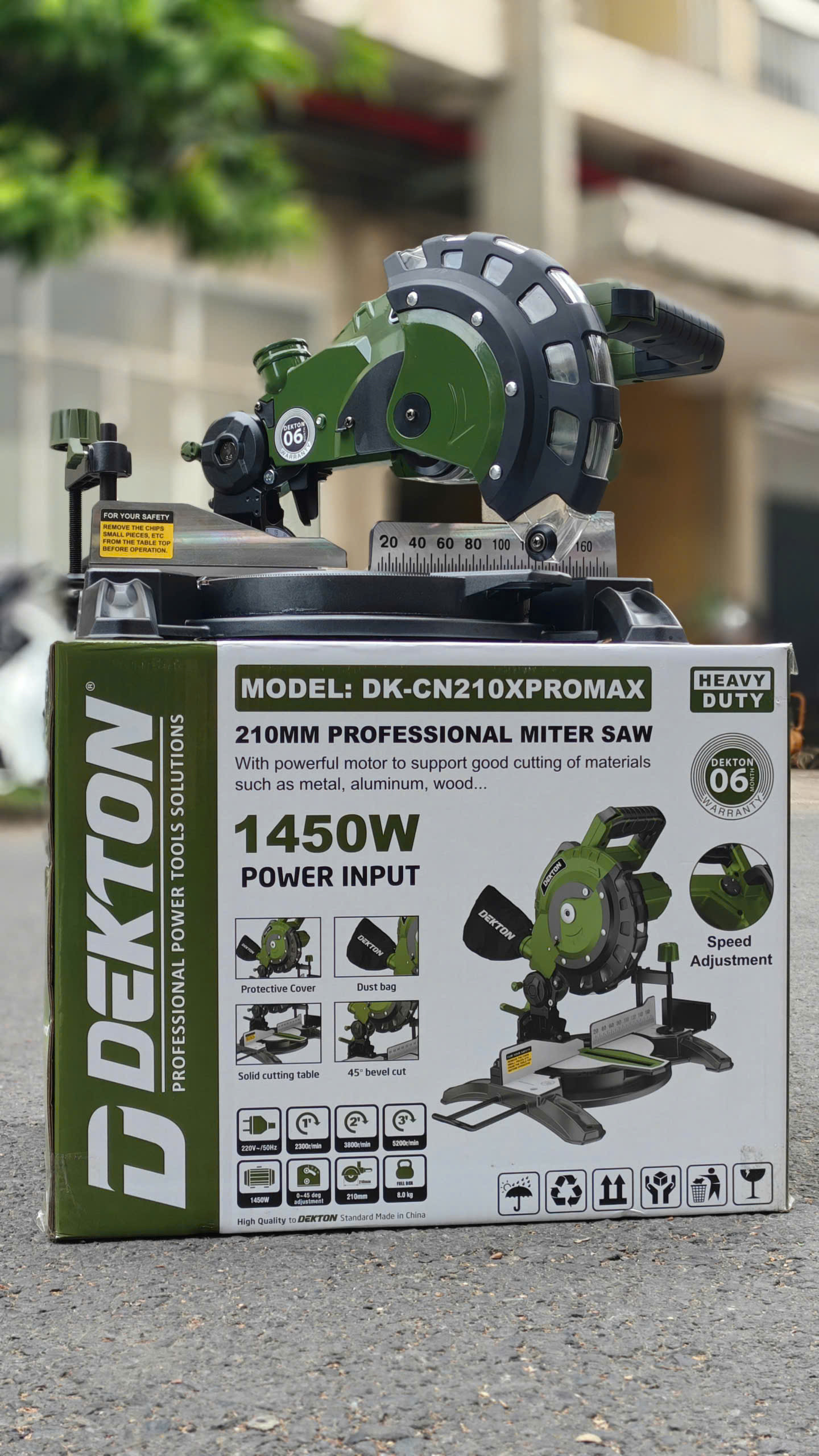 Máy cắt nhôm gỗ đa năng DEKTON DK-CN210XPROMAX – CS 1450W