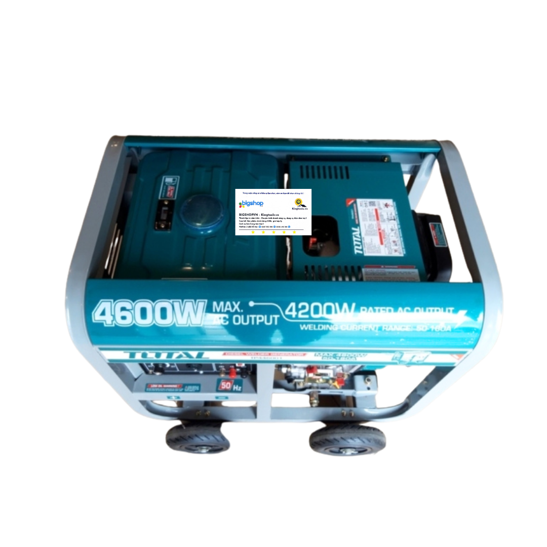 Máy phát điện dùng dầu diesel kiêm máy hàn 4.6kW/180A TOTAL TP446001