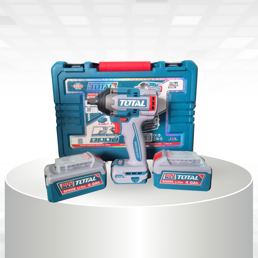 Máy siết bulong pin 20V TOTAL TIWLI2055 (2 Pin 4.0 Ah, 1 Sạc - 700N)