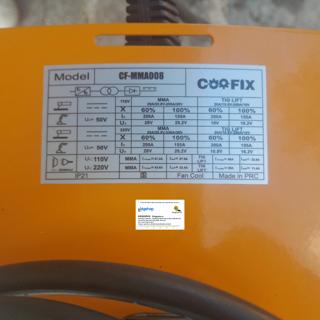 Máy hàn que điện tử Coofix CF-MMA008