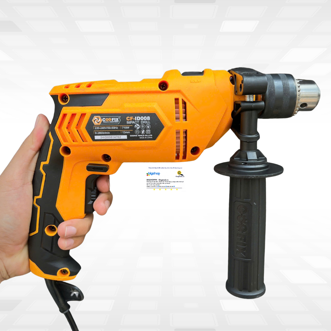 Máy khoan điện Coofix CF-ID008 (CS 650W, đầu kẹp 13mm)