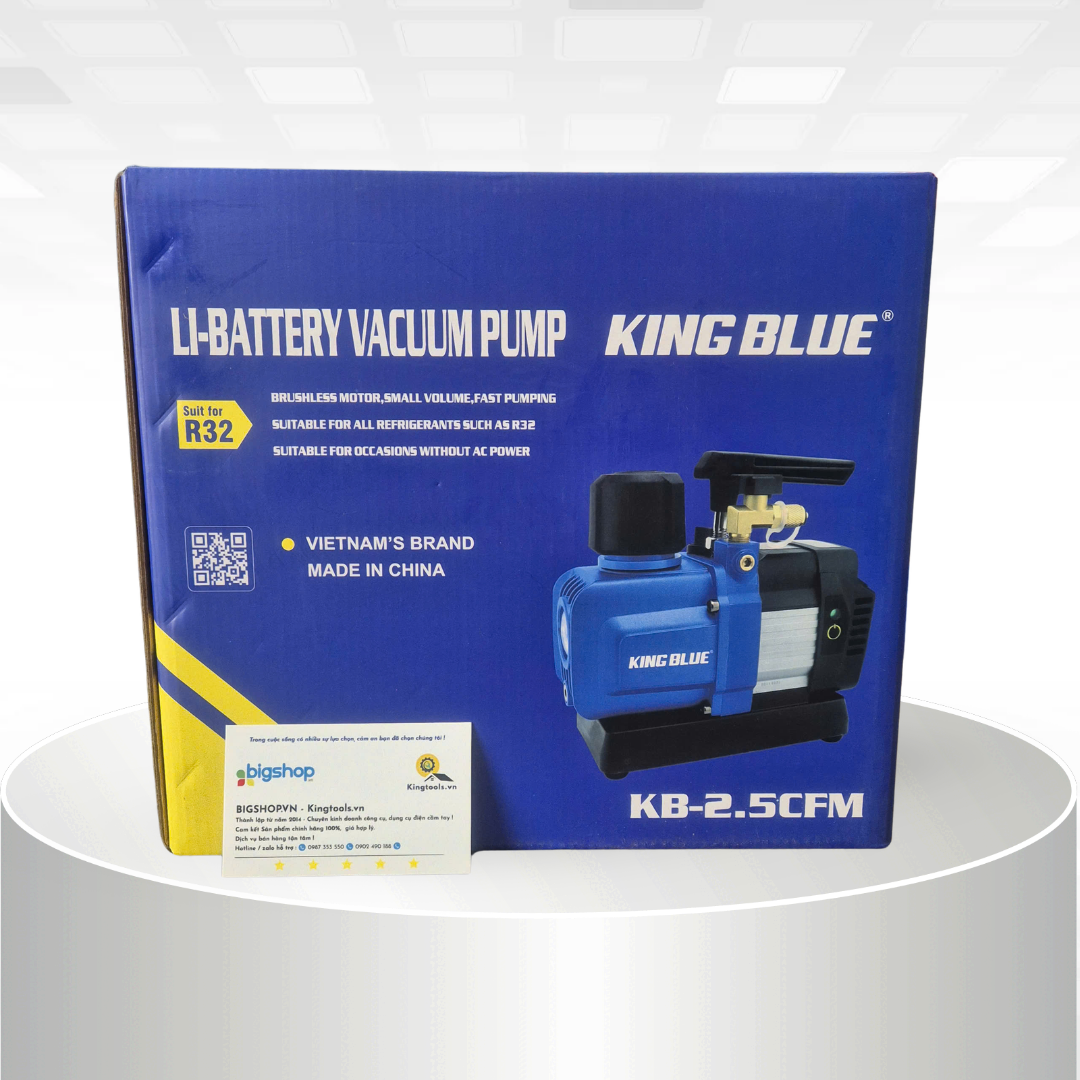 Máy hút chân không dùng pin Kingblue KB-2.5CFM 18V