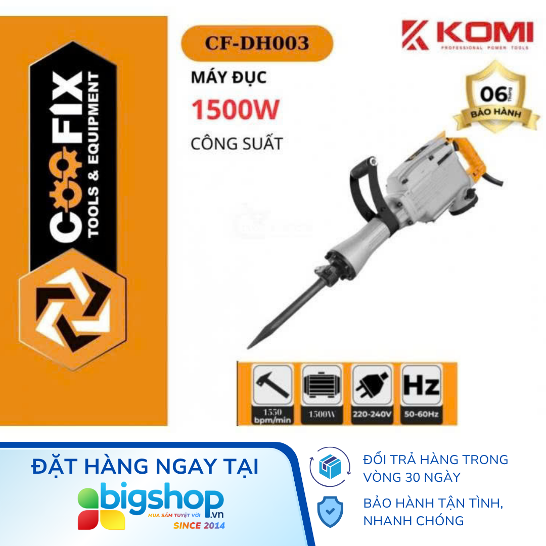 Máy đục bê tông Coofix CF-DH003 (CS 1500W, mũi đục 30mm)