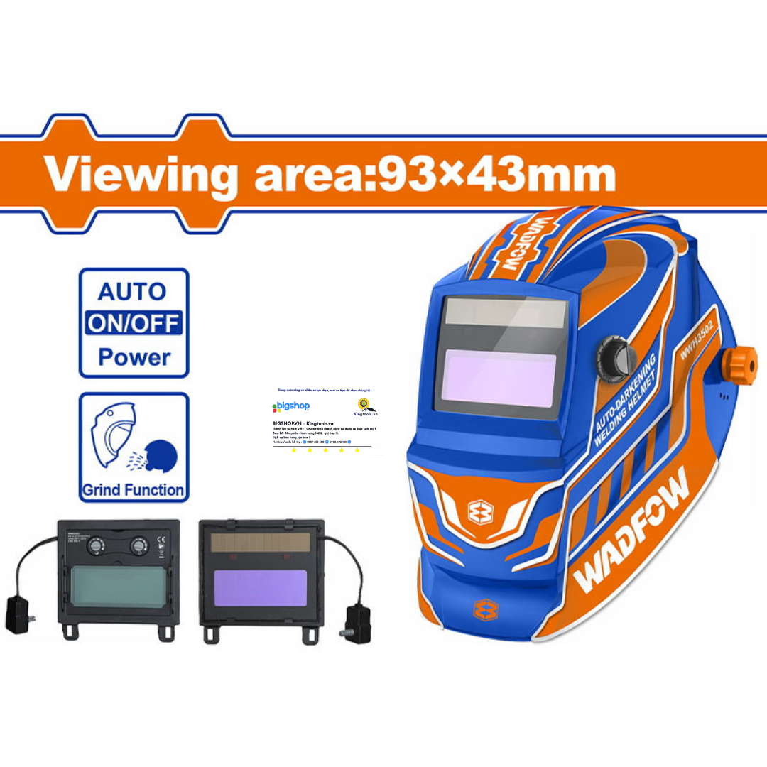 Mũ hàn tự động tối màu 93x43mm WADFOW WWH3502
