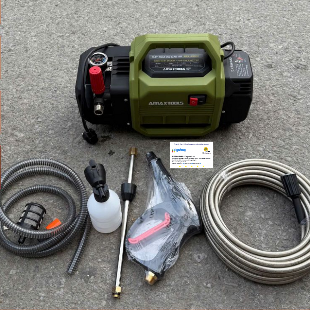 Máy rửa xe cao áp Amaxtools ARX-2620 (CS 2000W, áp lực 190bar)