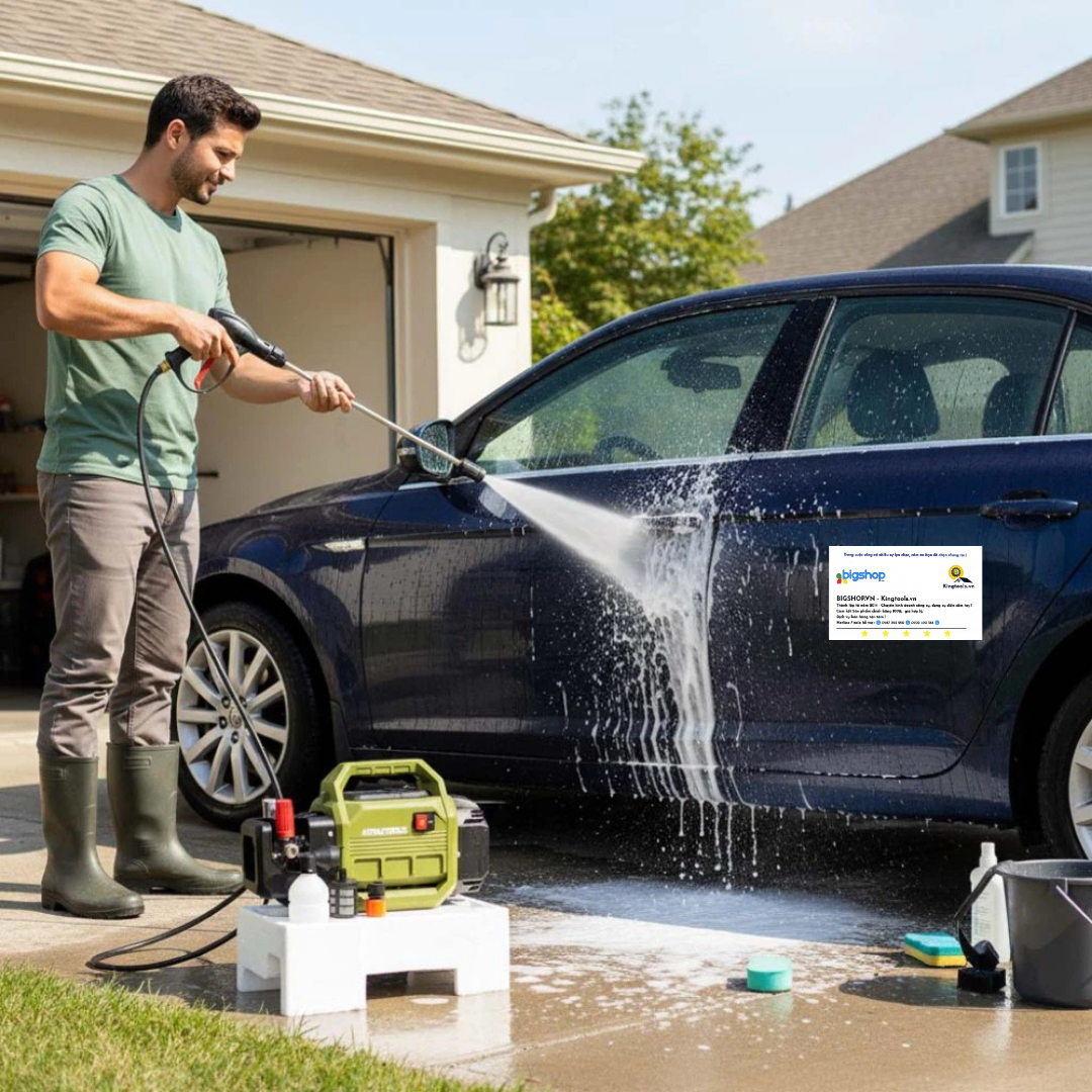 Máy rửa xe cao áp Amaxtools ARX-2620 (CS 2000W, áp lực 190bar)