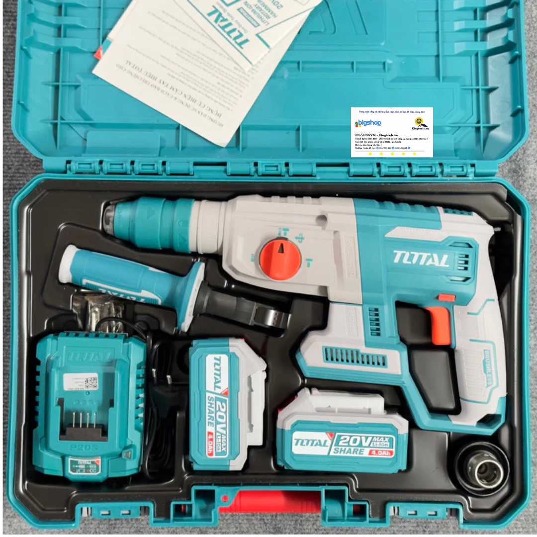 Máy khoan động lực dùng pin 20V TOTAL TRHLI202689