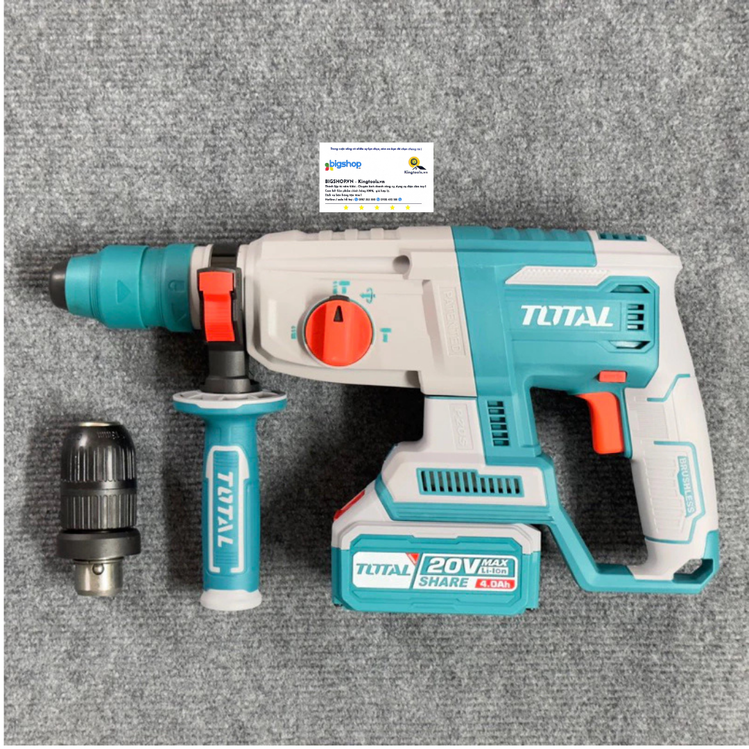 Máy khoan động lực dùng pin 20V TOTAL TRHLI202689