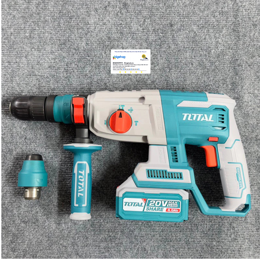 Máy khoan động lực dùng pin 20V TOTAL TRHLI202689