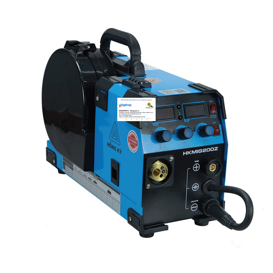 Máy hàn MIG không dùng khí 3 chức năng Hồng Ký HKMIG200Z