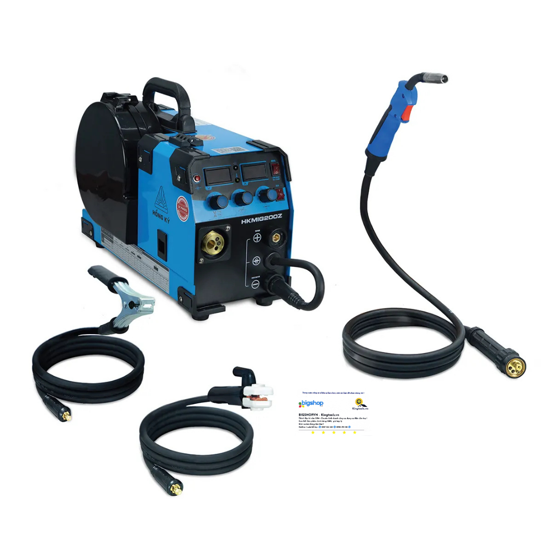 Máy hàn MIG không dùng khí 3 chức năng Hồng Ký HKMIG200Z