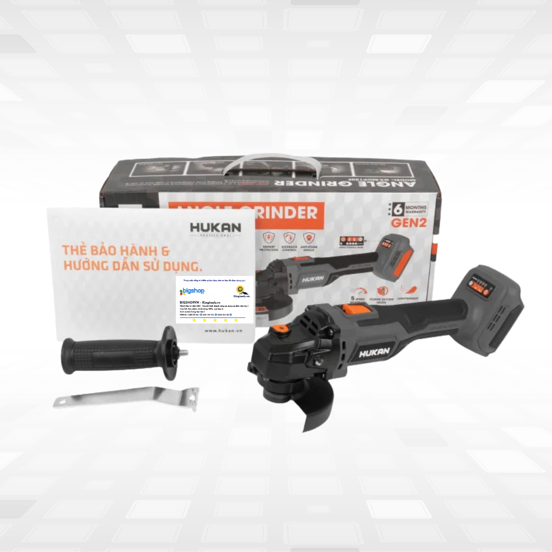 Máy mài pin 5 tốc độ HUKAN G2-MCP100F (GEN 2, đĩa 100mm) - Thân máy