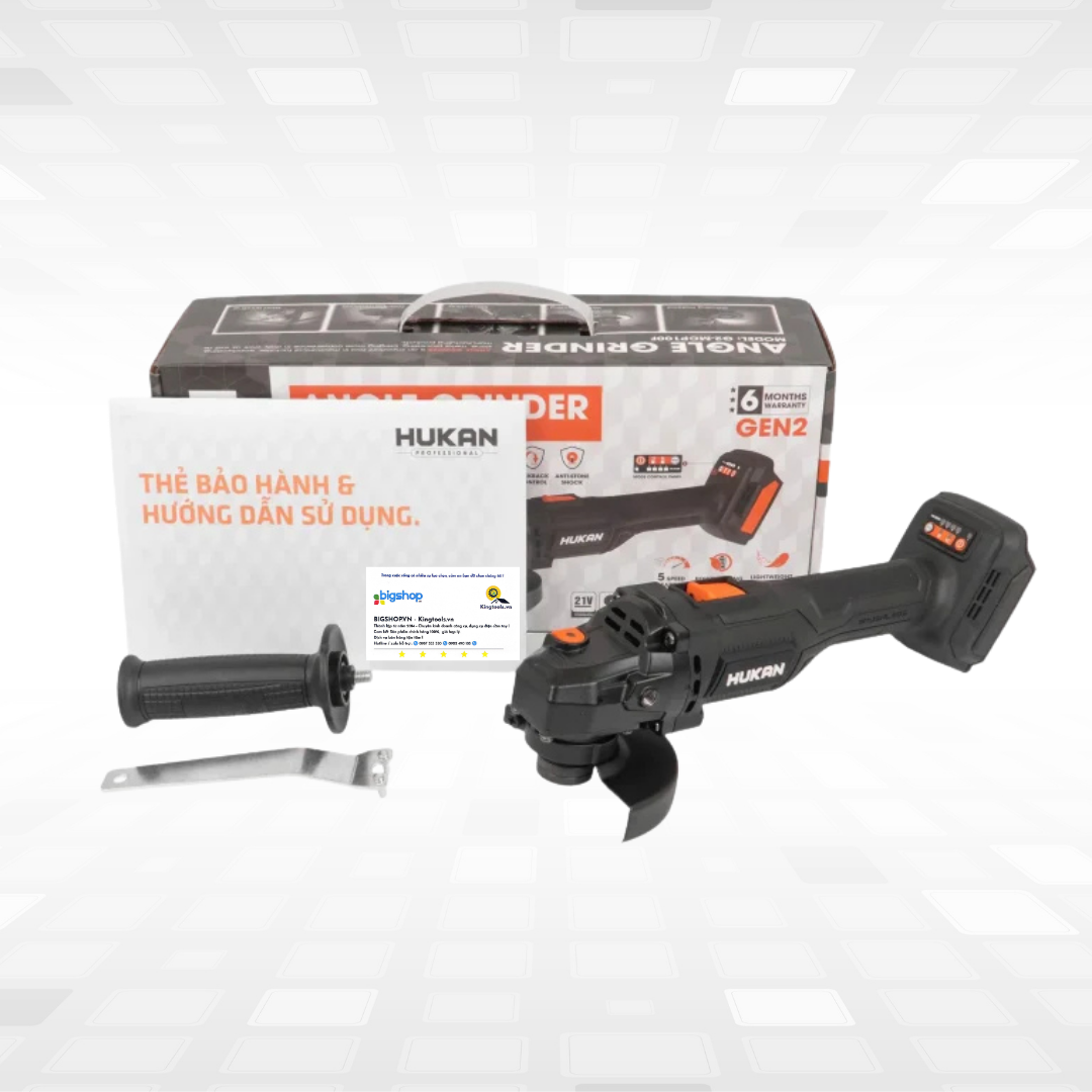 Máy mài pin 5 tốc độ HUKAN G2-MCP100F (GEN 2, đĩa 100mm) - Thân máy