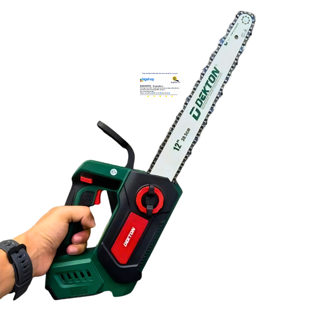 Máy cưa xích dùng pin 21V Dekton M21-CX12CP (12 inch, Chưa bao gồm pin, sạc)