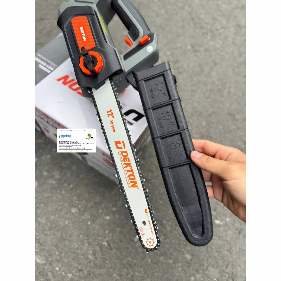 Máy cưa xích dùng pin 21V Dekton M21-CX12CP (12 inch, Chưa bao gồm pin, sạc)