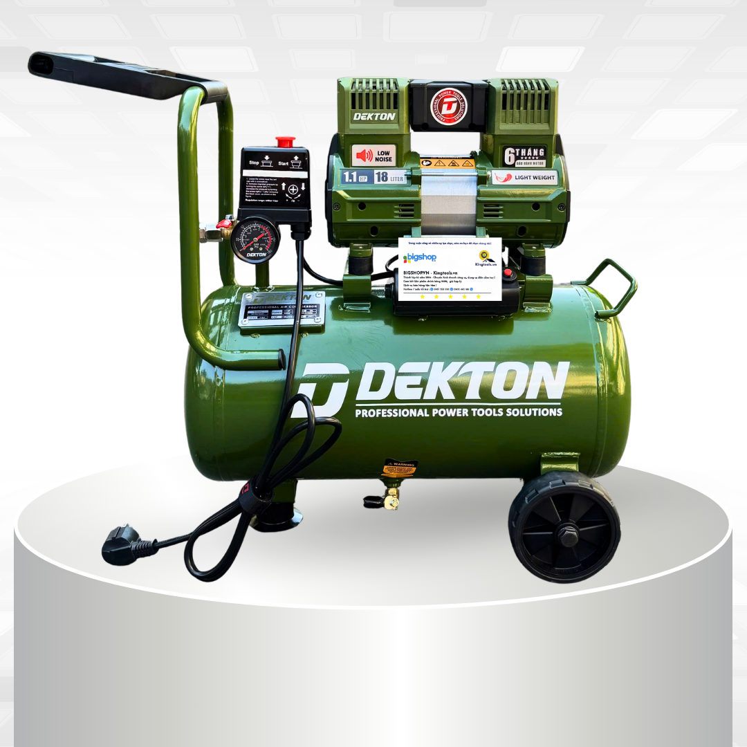 Máy nén khí không dầu 18L DEKTON DK-AC2918X (CS 800W)