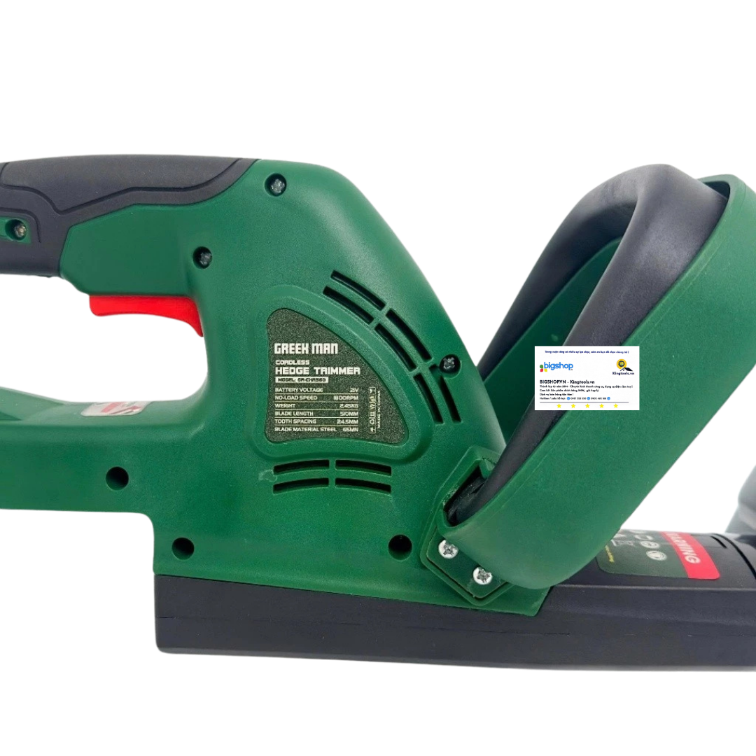 Máy tỉa hàng rào dùng pin 21V GREEKMAN GR-CHR560 (Lưỡi 510mm) - Thân máy
