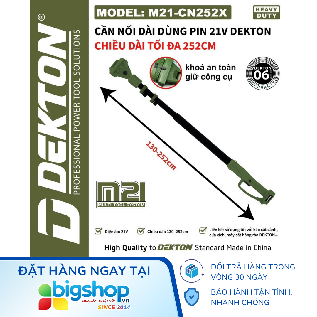 Cần nối dài Dekton M21-CN252X