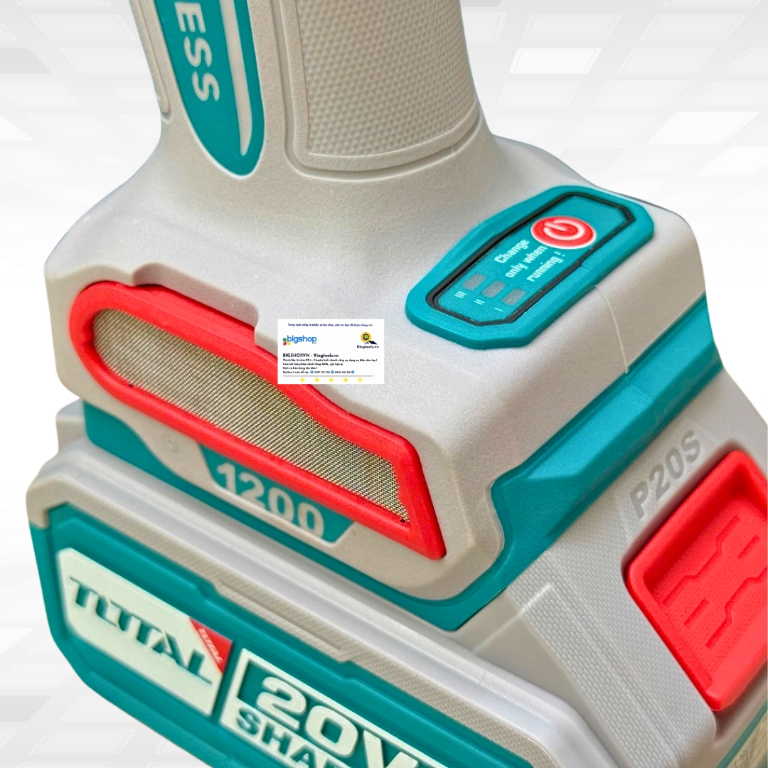 Máy mài góc dùng pin 20V Total TAGLI2120232 (2 Pin 5.0Ah và 1 Sạc)