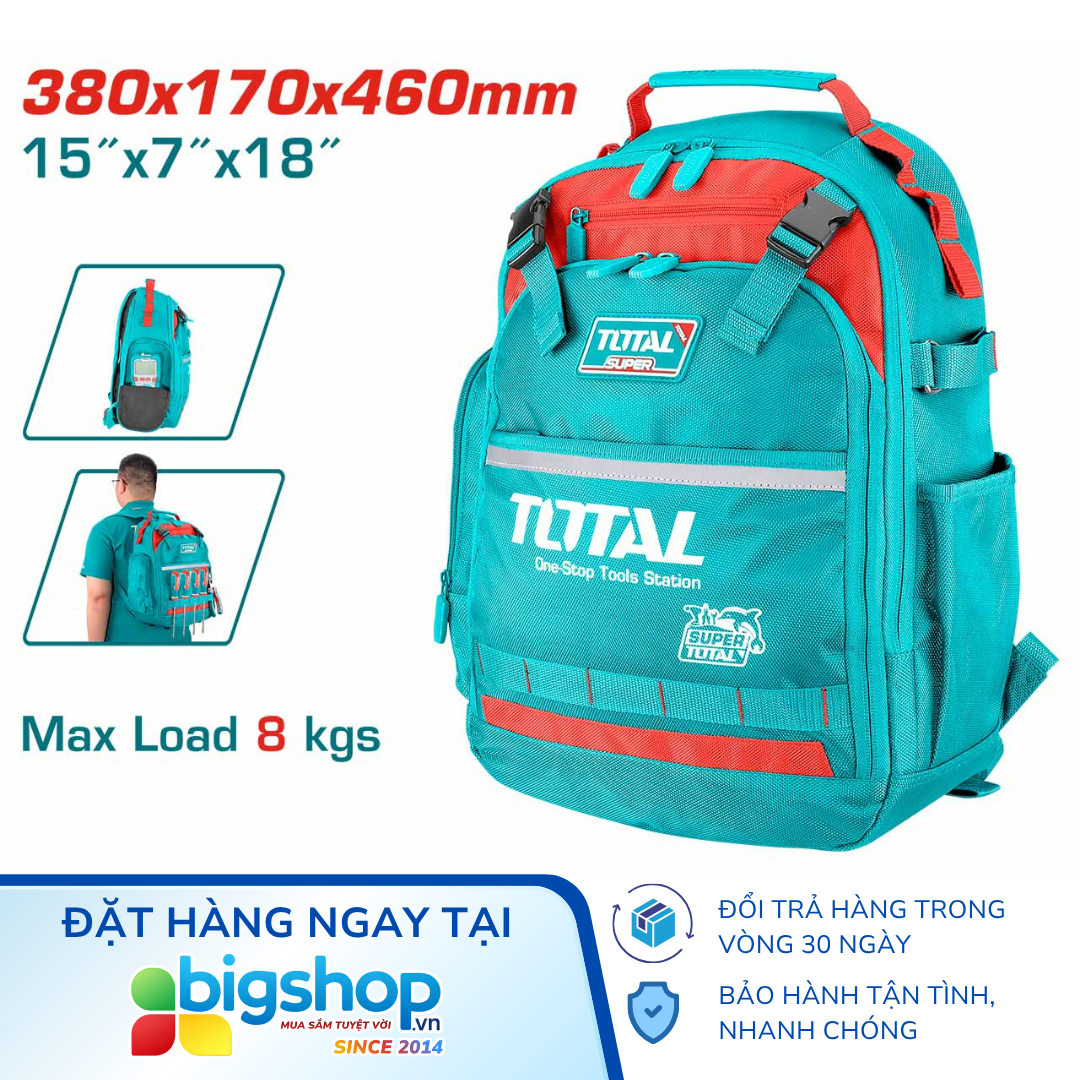 Balo đựng dụng cụ TOTAL THBP02025 (38x17x46cm)