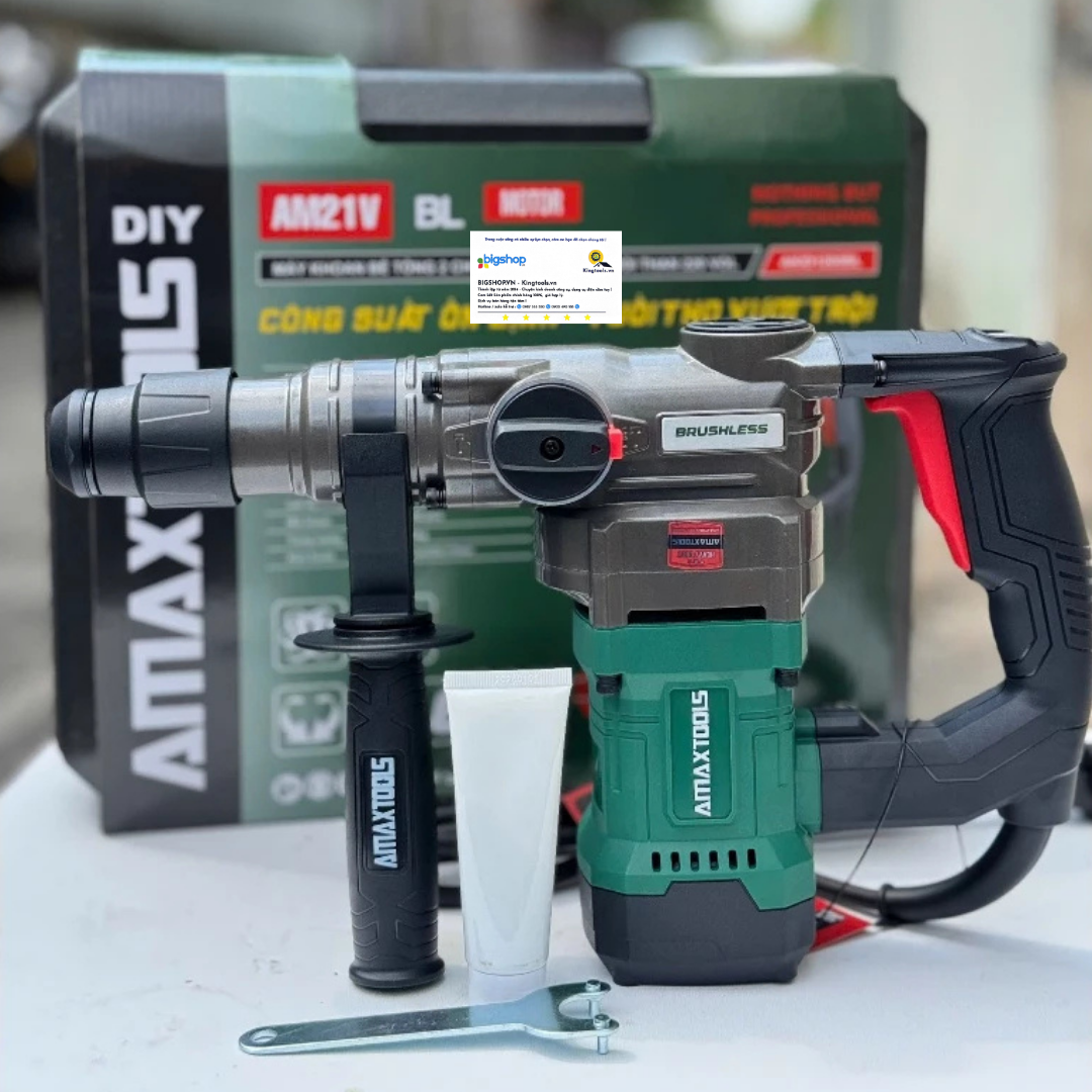 Máy khoan bê tông AMAXTOOLS AKID1200BL (Công suất 1200W)