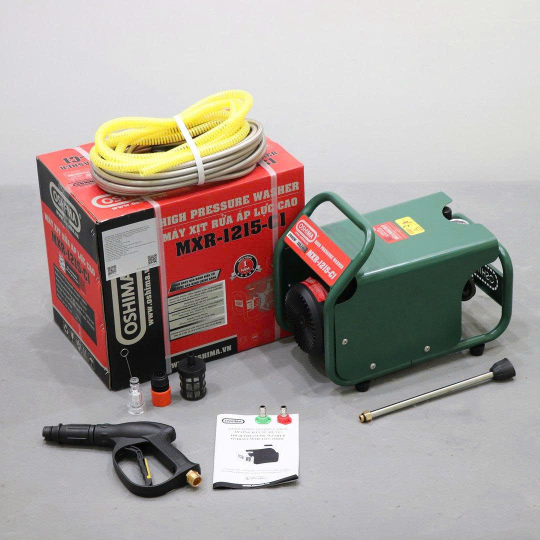 Máy xịt rửa cao áp OSHIMA MXR-1215-C1 (Công suất 2800W)