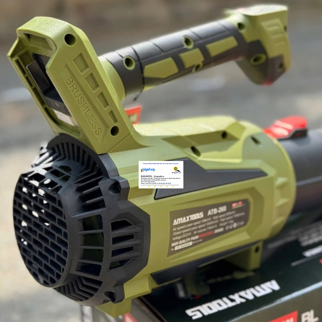 Máy thổi bụi thổi lá dùng pin 21V AMAXTOOLS ATB260-SM (Chưa bao gồm pin, sạc)