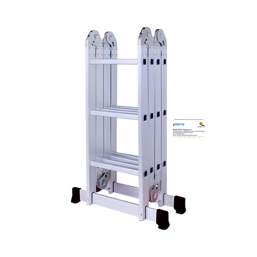 Thang nhôm gấp 4 đoạn STARKEN ST403H (Cao 3.5m, tải trọng 150kg)