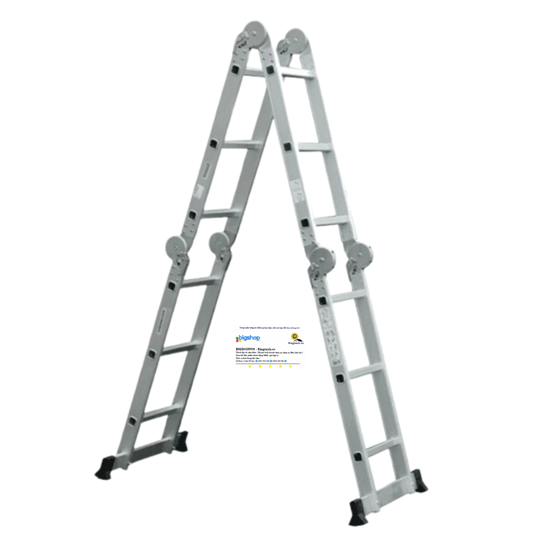 Thang nhôm gấp 4 đoạn STARKEN ST403H (Cao 3.5m, tải trọng 150kg)