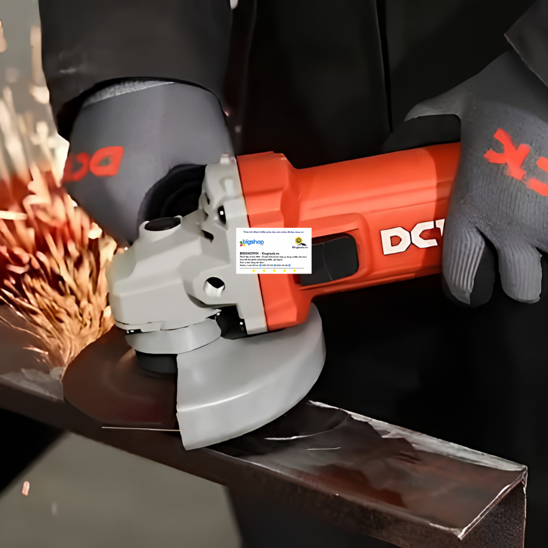 Máy mài góc công tắc cạnh DCK KSM17-100B (CS 1100W, đá mài 100mm)