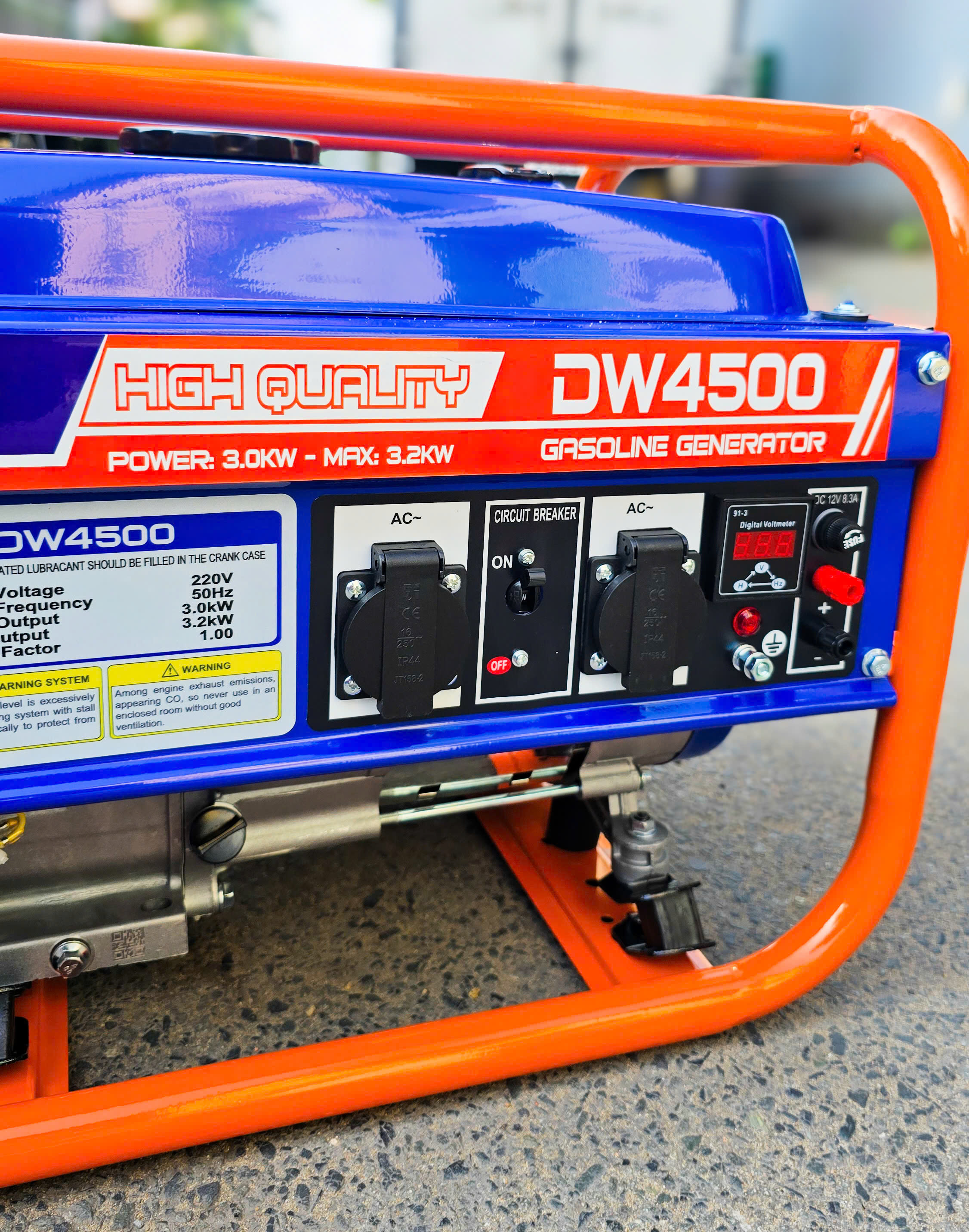 Máy phát điện chạy xăng 3.2KW Dewoo DW4500