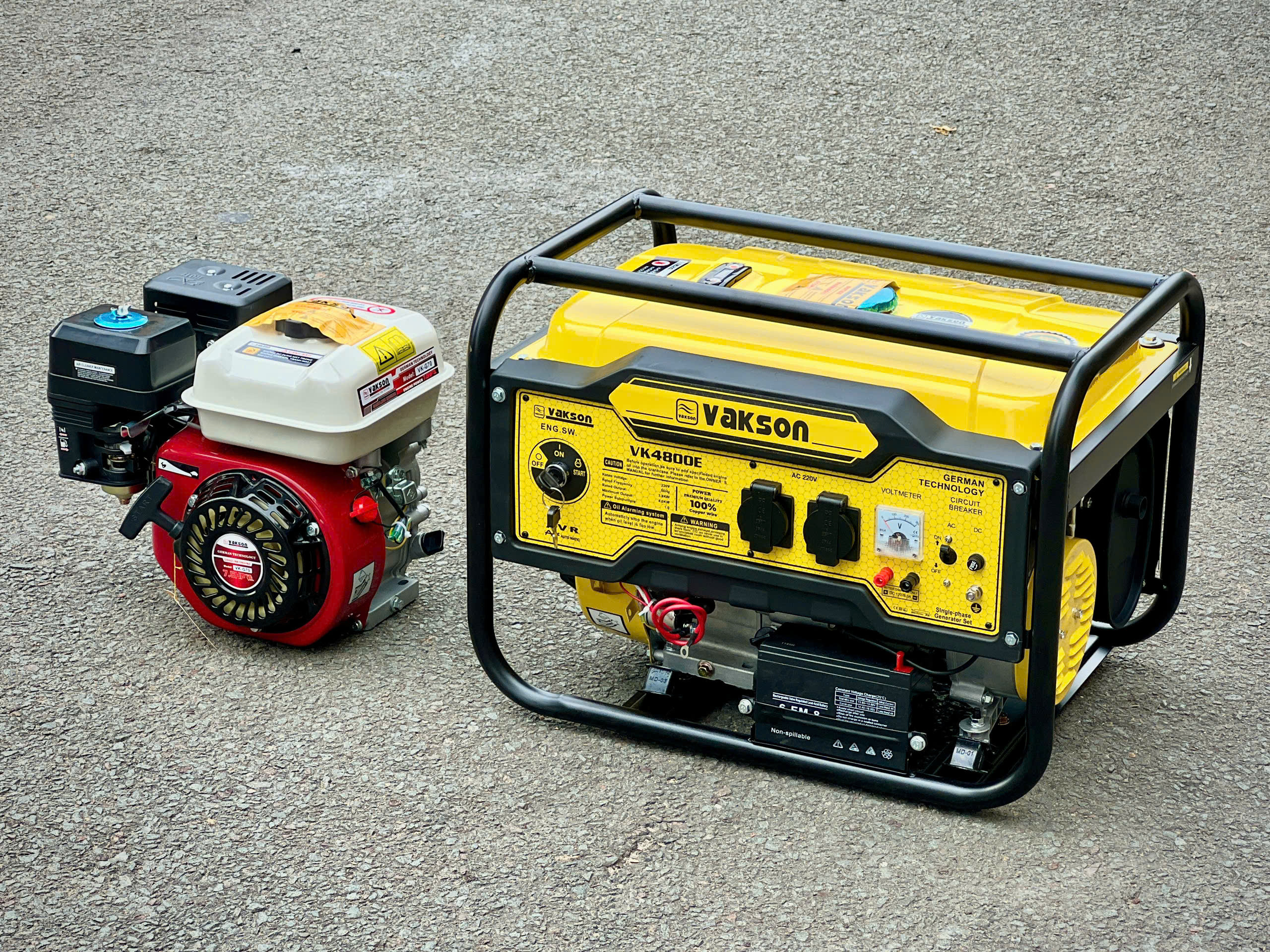 Máy phát điện gia đình VAKSON VK4800E (CS 4.0KW)