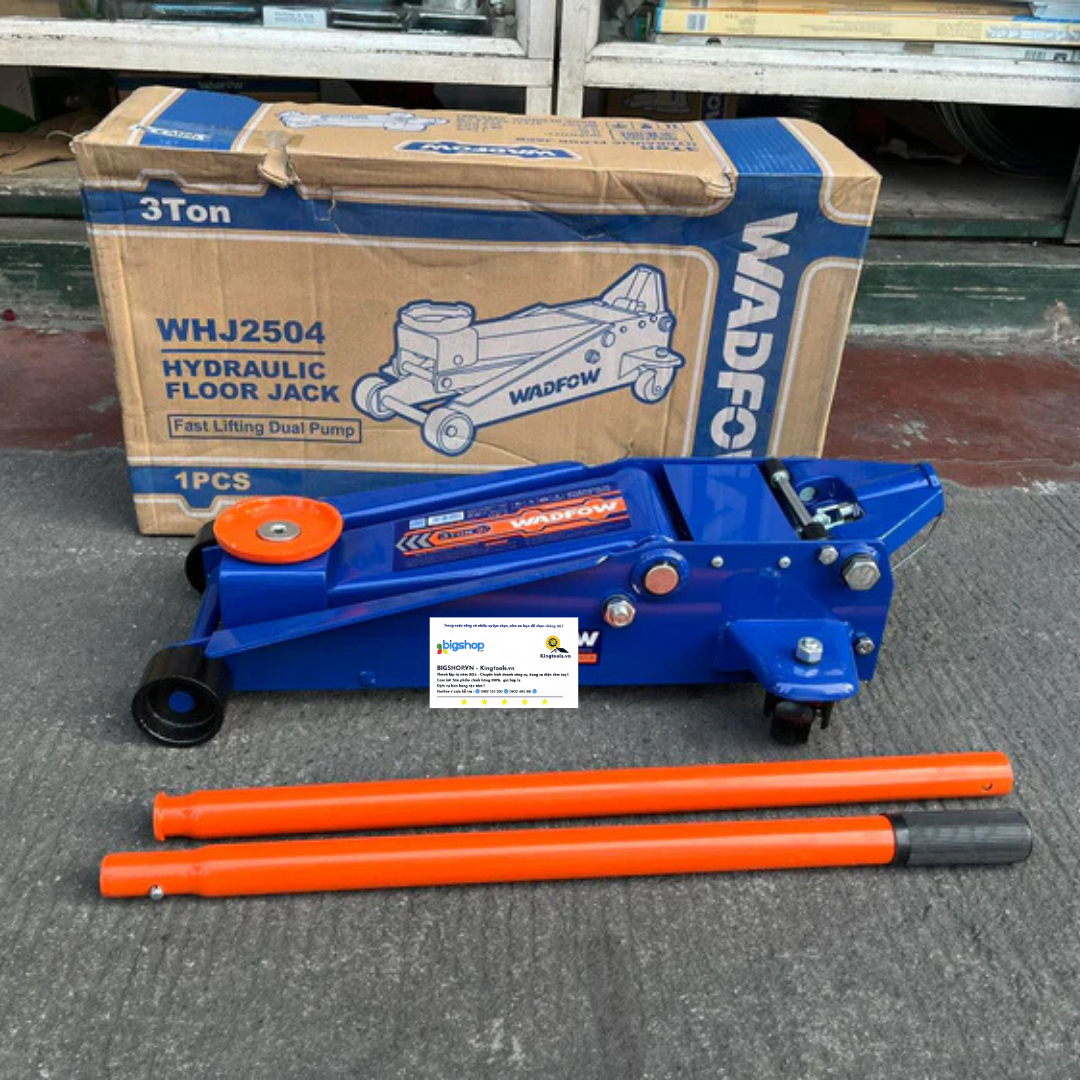 Kích đội cá sấu 3 tấn WADFOW WHJ2504 (Bơm kép)