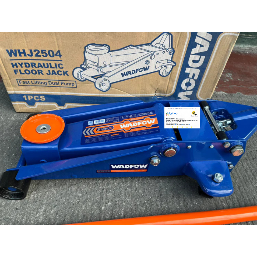Kích đội cá sấu 3 tấn WADFOW WHJ2504 (Bơm kép)