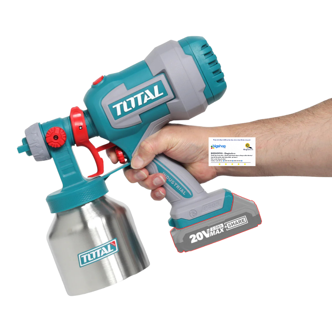 Máy phun sơn dùng pin 20V TOTAL TSGLI20041 (Chưa bao gồm pin, sạc)