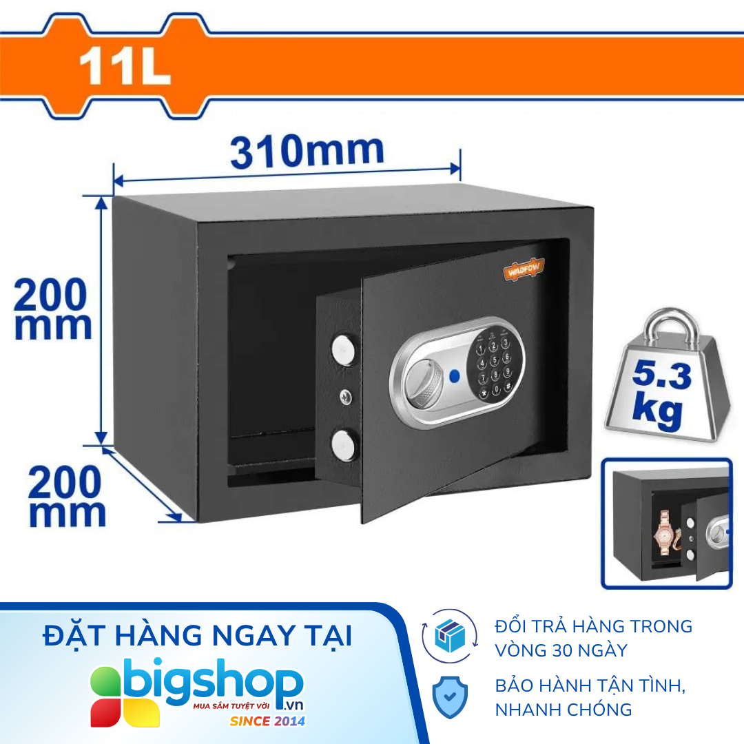 Két sắt điện tử 20x31x20cm WADFOW WEB1520