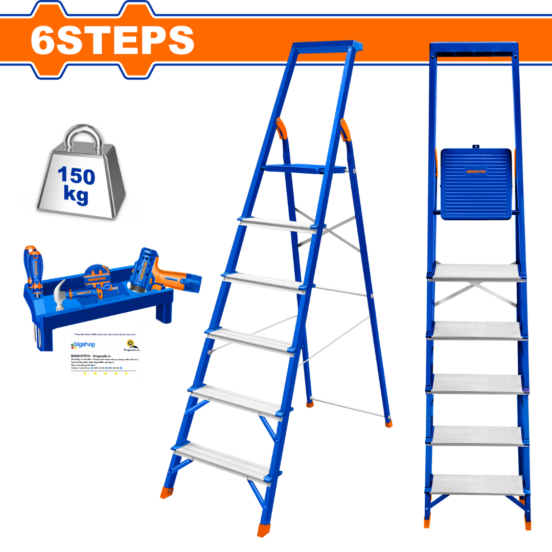 Thang nhôm gia đình 6 bậc WADFOW WLD1H06