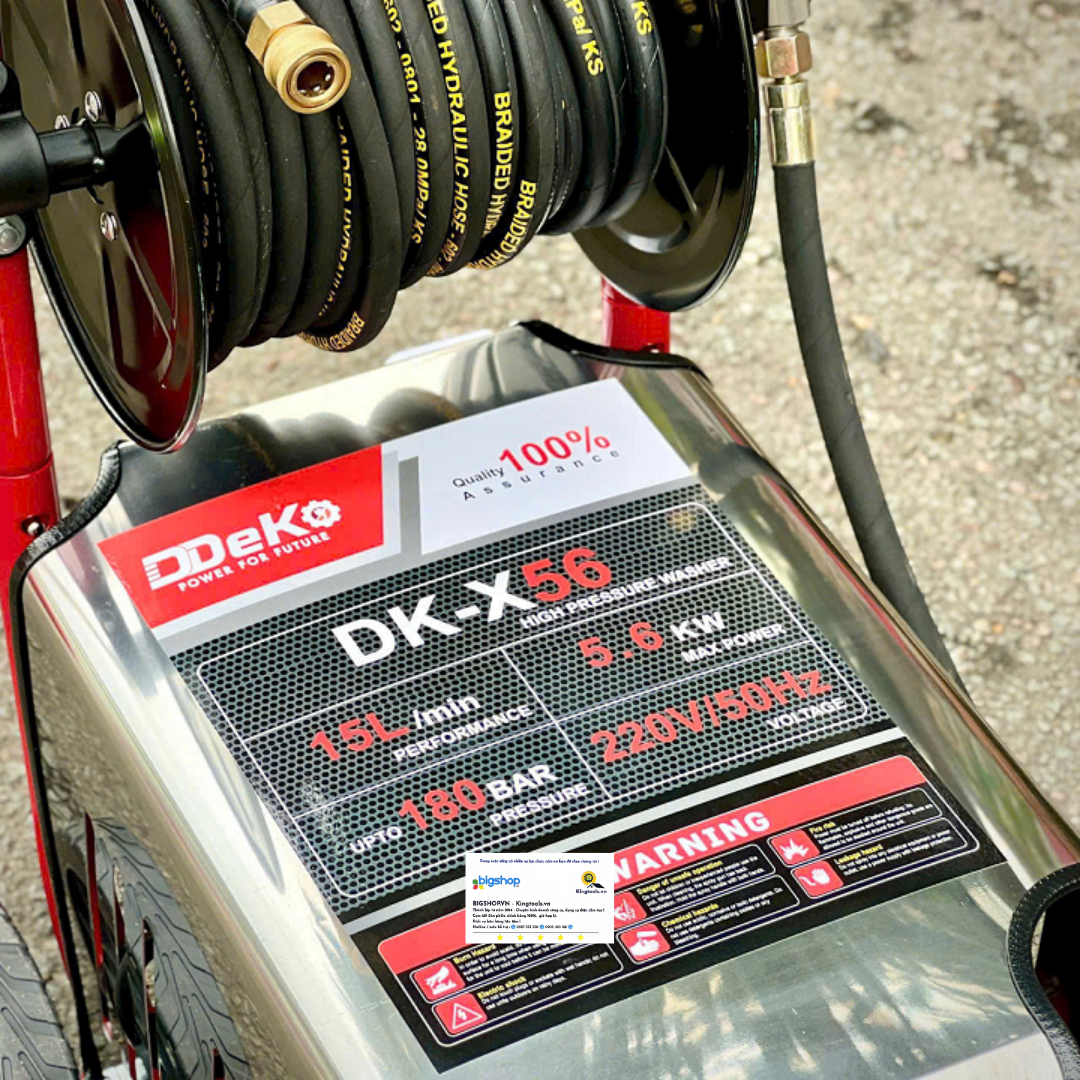 Máy rửa xe công nghiệp DDEKO DK-X56 (Công suất 5600W)